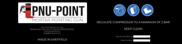 Pnu-Point Mortar Pointing Tool label
